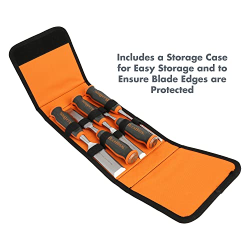 Buck Knives 1/4, 1/2, 3/4, 1, 1-1/4 COMFORT GRIP CHISEL SET - style: 5 Piece