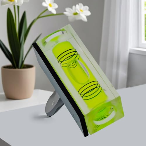 High precision mini bubble, double line small bubble, three line flat ball level, household level ruler can be turned 180 degrees (Magnetic, 40 * 17 * 15mm（4PCS)) - size: 40*17*15mm（4PCS)