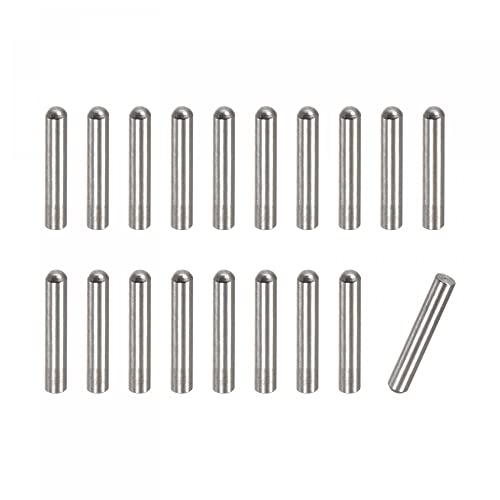 uxcell 3x8mm Dowel Pins, 50pcs 304 Stainless Steel Round Head Flat Chamfered End Dowel Pin Bunk Bed Pins Shelf Pegs Support Shelves Fasten Elements - size: 3x8mm