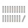 uxcell 3x8mm Dowel Pins, 50pcs 304 Stainless Steel Round Head Flat Chamfered End Dowel Pin Bunk Bed Pins Shelf Pegs Support Shelves Fasten Elements - size: 3x8mm