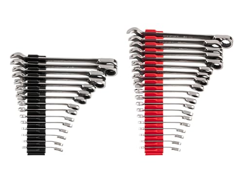 TEKTON Reversible Ratcheting Combination Wrench Set, 34-Piece | WRC94305 - size: 34-Piece (1/4-1 in., 6-24 mm), style: Modular Wrench Organizer