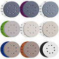80pcs 5 inch 8 Hole Sanding Discs Hook and Loop 1500/2000/2500/3000/4000/5000/7000/10000 Grits Wet Dry Sandpaper with 2pcs Interface Pad for Random Orbital Sander Automotive Wood Metal Polishing - size: 5 Inch 8 Hole