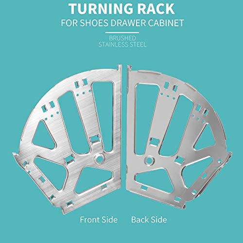 3 Layers Shoes Drawer Cabinet Hinges, Silver, 1 Pair - color: Silver, size: 3 Layers