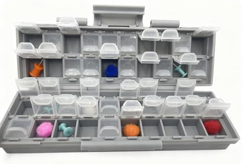 AideTek BOXALL40 40 Compartments w/lids Enclosure surface mount components assorted resistor capacitor - style: BOXALL40