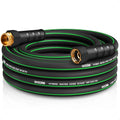 Heavy Duty Garden Hose 20ft, NON-EXPANDABLE Flexible Water Hose, Kink Resistant Lightweight Hybrid Hose, Leakproof Hose Male to Female Fittings - color: Black+Green, size: 20ft