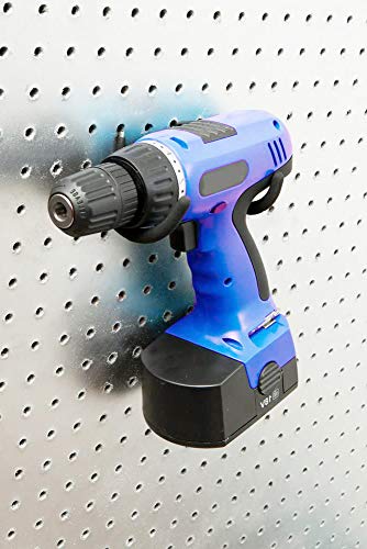 5PCS Pegboard Drill Holder with Double Hooks and Accessories Bag for Power Tools