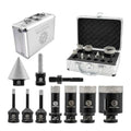 Diamond Core Drill Bit Set - FOCSTOL 10pcs (6/6/8/19/25/35/51mm+10mm Finger Bit+35mm Beveling Chamfer Bit+SDS Adapter) Diamond Hole Saw Kit for Porcelain Ceramic Tile Marble Granite - size: KIT2