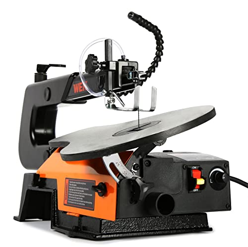 WEN Variable Speed Scroll Saw, 16-Inch with Work Light and Easy Access Blade Changes (3923)