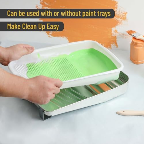 Bates 9 Inch Paint Tray Liners - 21 pcs, One Metal Tray with 20 Plastic Liners - size: 9 Inch, 21 pcs