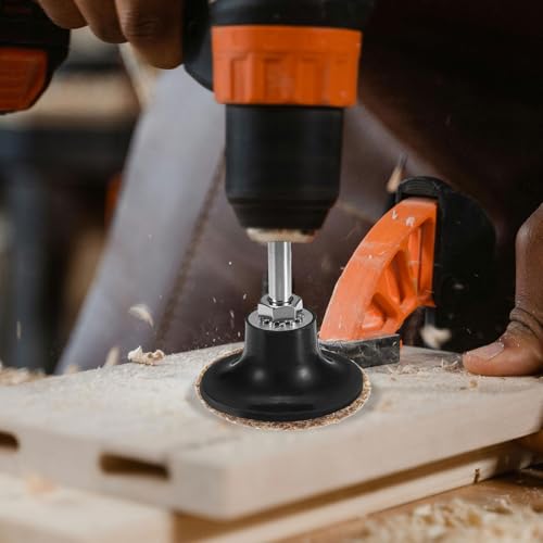 HARFINGTON 26pcs Quick Change Discs Set 1" Lock Sanding Discs with 1/4" Shank Pad Holder Medium Grit Surface Conditioning for Polish Rust Removal - size: 1"