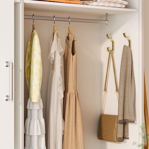 Coat Hooks Wall Mount,Heavy Duty Wall Hooks for Backpack,Towel,Gold 4 Pack - color: Gold, size: 4 Pack