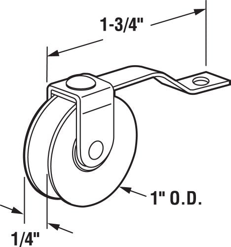 Prime-Line B 638 1 In. Screen Door Tension Spring with Roller, for Academy Doors(2 Pack) - style: plastic