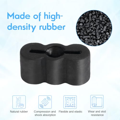 Rubber Drawer Stopper Slide Bumper 30 Pack | Drawer Slides End Stoppers Replacement Parts for Kitchen Cabinets, Wardrobes, Furniture Drawers