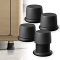 Adjustable Furniture Bed Risers 1.6-2.6 inch Durable Anti Slip-Black 4 Pcs - color: Black - 4 Pcs