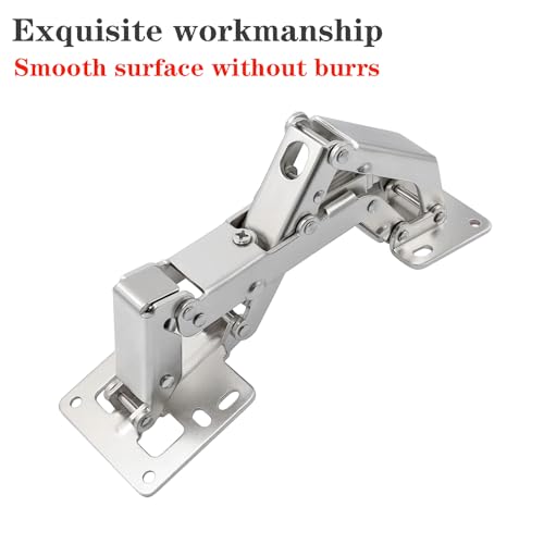 Qrity 2X Soft Close Hinges with Screws 175° Hydraulic Cabinet Doors Hinge - size: 2 Pcs Hinges-Slow Close