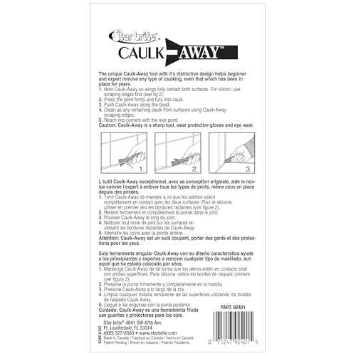 STAR BRITE Caulk-Rite & Caulk-Away Caulk Tool Set - style: Caulk-Away Removal Tool
