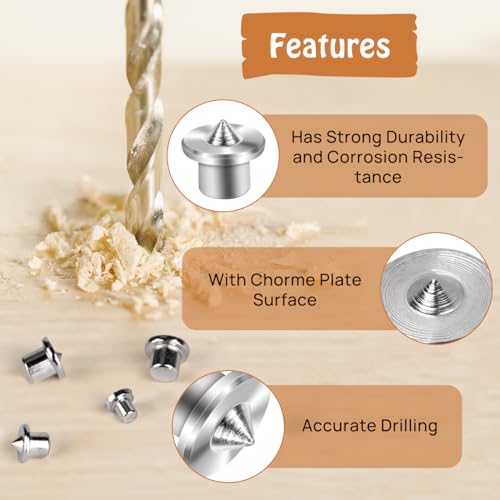 99 Pcs Woodworking Dowel Pin Set, Including 24 Pcs Dowel Centering Pins in 6/8/10/12 mm and 75 Pcs Wood Dowel Pins in 6/8/10 mm, Premium Dowel and Tenon Center Transfer Plugs Doweling Centering Pins