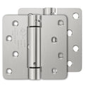 Luxbaro 2 Pack Self Closing Door Hinges 4 Inch, Adjustable Tension - color: Brushed Nickel-1/4'', size: 4" 2 Pack