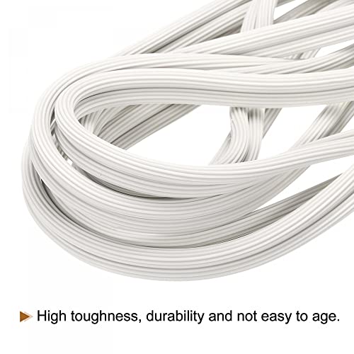uxcell Screen Spline, 15M/49.21Ft Silicone Sealing Strip 6.5mm OD White - size: 6.5mm x 15M