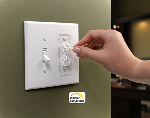 Clear Light Switch Guards, 3 - Pack | Toggle Style | Child Safety Cover | Light Switch Protection | Two Levels of Security | Home and Office
