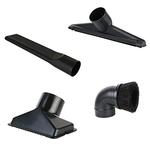 Shop Vac Accessories 2 1/2 inch Attachments (2.5 Wet Dry Vac Accessories - Floor Brush, Dust Brush, Crevice Tool, Utility Nozzle, for Shop Vac (4-Pack Attachments) - size: 4-Pack Attachments