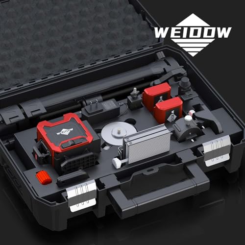 weiddw Laser Level Kit, Plastic & Aluminum, Tripod, Dual Battery, Long Life - size: XL