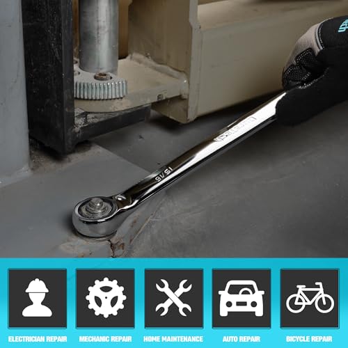 DURATECH 15/16" Ratcheting Combination Wrench, SAE - size: 15/16"