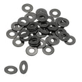PATIKIL 10# Flat Washers 1/4" ID x 1/2" OD, 50 Pcs 304 Stainless Steel Metal Washers Black Electroplated Flat Gasket Spacer for Screws and Bolts, Black - size: 1/4 x5/16"ID x 5/8"OD
