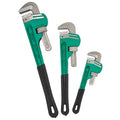 3PCS Heavy Duty Pipe Wrench Set 10 14 18 Inch Non-Slip Grip - size: 10&14&18in