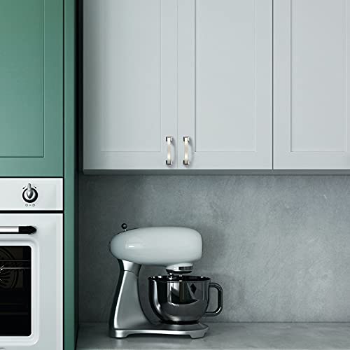 Asidrama 20 Pack 3 Inch(76mm) Hole Centers Kitchen Cabinet Handles, Brushed Satin Nickel Cabinet Pulls Kitchen Cabinet Hardware for Cupboard Drawer Pulls - color: Brushed Satin Nickel, size: 3" Hole Center, style: 20 Pack