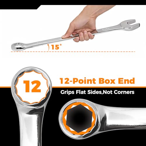 Der Erwachte 6-Piece SAE Wrench Set, Large Wrench Set - size: 6 Piece Sae 23.81-31.75mm