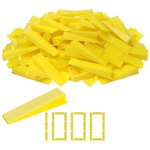 Storystore 1000pcs Reusable Tile Wedges for 1/8", 1/16", 1/32" Tile Spacers - size: 1000
