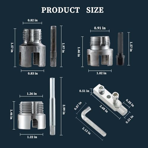 5pcs PVC Pipe Threader Kit with Broken Bolt Extractor Set