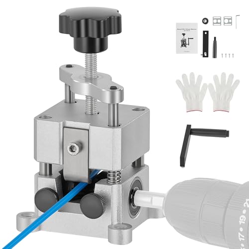 CREWORKS Wire Stripper Machine 0.06"-1" Drill Compatible for Recycling