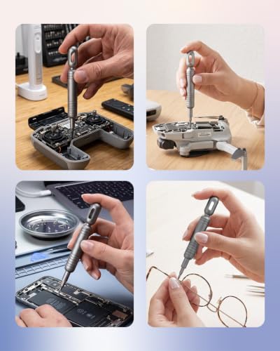 Kingsdun 55 in 1 Precision Screwdriver Set, Mini Magnetic Repair Tool Kit | 54 Durable Bits with Portable Case for Electronics, Phone, Laptop, Watch, Eyeglasses Repair, DIY Project, Gifts for Men Women
