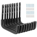 8 Pack Ladder Hooks 9.8Inch Garage Storage Utility Hook Heavy Duty Wall Mounted Storage Organizer Hanging Folding Chair Bike Ski Tool - style: 9.8Inch, Pack of 8