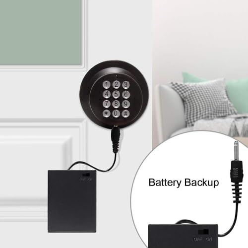 Keyless Entry Door Lock,Door Knob with Keypad，Smart Code Door Lock,Mute Mode,Passage Function, Easy to Install,Oil Rubbed Bronze - size: Oil Rubbed Bronze 1Pack