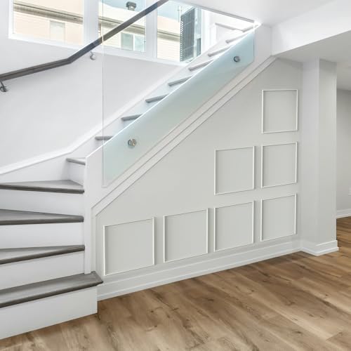 Melkus Peel and Stick Wall Molding Kit, 3 Sets 18“x20" Precut Wainscoting Panels, Self Adhesive Molding Trims for Interior Wall Décor - size: 3 Set/18"x20"