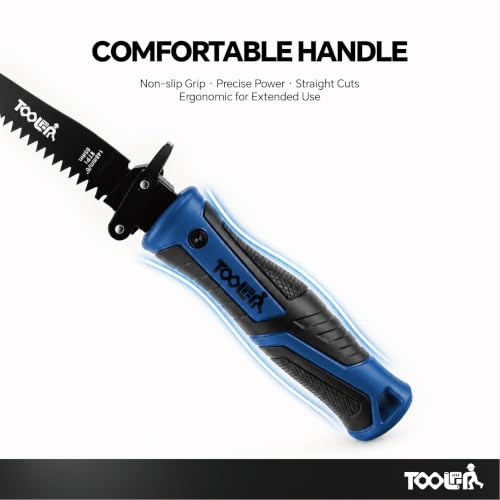 8-In-1 Multi Blades Hand Saw, Drywall, Hacksaw, Jab Saw & Wood Cutter Tool - color: Blue