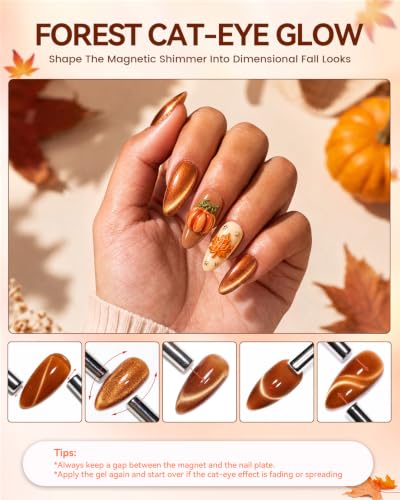 Makartt Fall Brown Gel Nail Polish Set: 6 Colors 15ml Hema-Free Gel Polish - color: Fall Collection