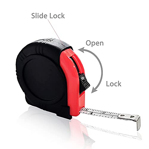 5 Pack Kids Tape Measure 3ft/1m, Retractable Mini Keychain Measuring Tape