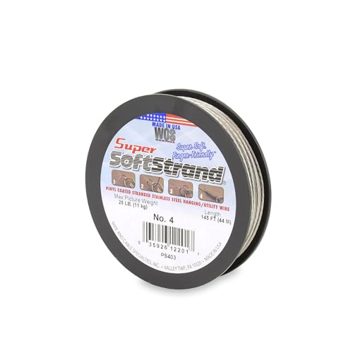 SuperSoftstrand Picture Hanging Wire - Retail Spool - 145ft - #4, 25 lb - size: #4, 25 lb, style: Retail Spool