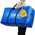Extra Large Storage Bags, 57 Gallon XXL Jumbo Large Moving Bags Heavy Duty - color: Blue - 4 PACK, size: 42" X 23" X 13.5"