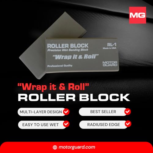 Motor Guard - Roller-Block Precision Wet Sanding Block (RL-1), One Size - style: Roller Block