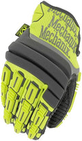 Mechanix Wear: Hi-Viz M-Pact 2 Work Gloves (Small, Fluorescent Yellow) - size: Small
