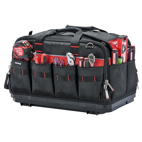 CRAFTSMAN VERSASTACK XL Tool Bag, 22.5”, Durable Polyester, Black and Red (CMST21450)
