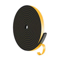 Weather Stripping Door Seal,High Density CR,1/2 in x 1/4 in x 13Ft - color: Black, size: 1/2 in x 1/4 in x 13 ft