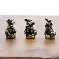 Hinge Head Mouse Couple, Hinge Decorative Topper, Miniature Magnetic Figurine Door Decor, Whimsical Quirky Home Decor, Animal Lover Gift, Cute Mouse Couple Decor (3 per Set)