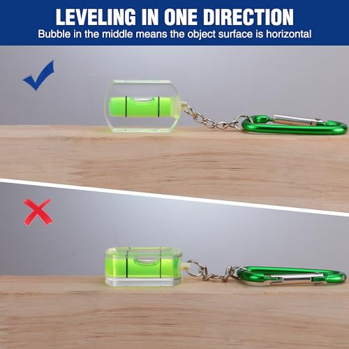 WORKPRO 3-Pack Mini Pocket Tool Spirit Level with Keychain - size: Mini
