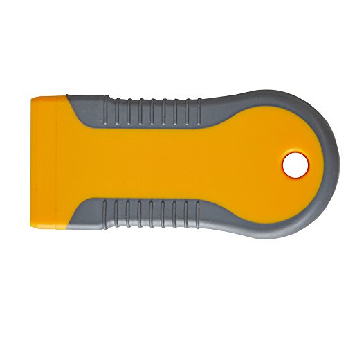 EHDIS Car Sticker Remover Glass Cooktop Razor Scraper with 10pcs Replace Blades for Label,Glue,Paint,Adhesive Remover,Oven Door, Stove Cleaning-Yellow - color: Yellow